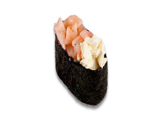 Фото Гункан с креветкой и сливочным сыром